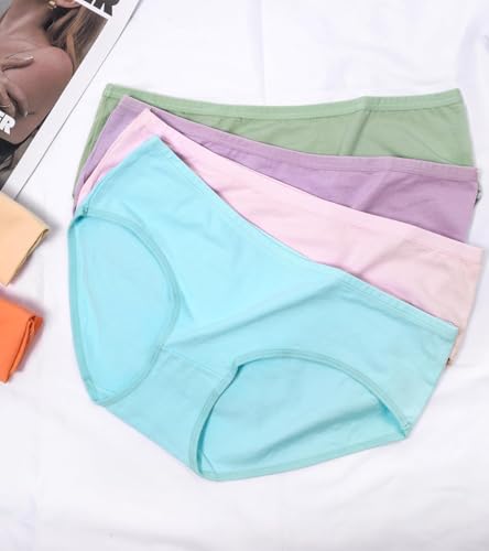 Image of Womens Underwear Cotton Hipster Panties Mid Rise Regular & Plus Size (S to 3XL) (Pack of 6) (Multicolour)