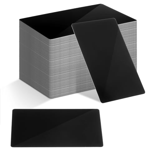 Cartes de visite en aluminium de 0,45 mm d'épaisseur au fini anodisé pour impression haut de gamme