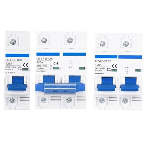 Protecteur de batterie DC automatique 2P 125A courbe B coupure instantanée contre les surcharges
