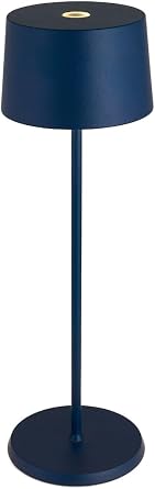 Zafferano, Olivia Pro, Rechargeable Cordless Table Lamp, Steel Blue