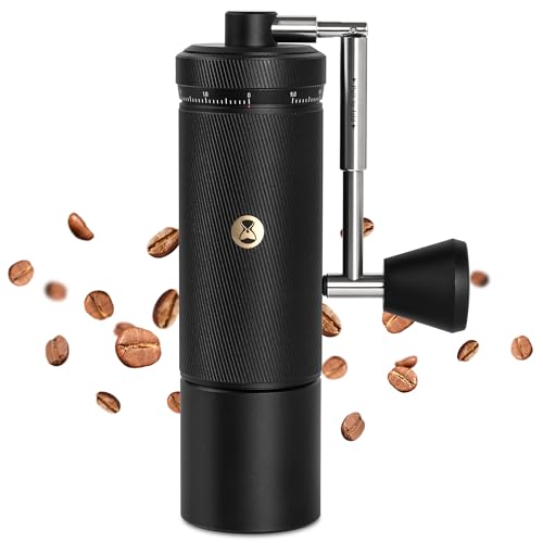 TIMEMORE Chestnut S3 Manual Coffee Grinder, Numerical External Adjustable Setting, All-Metal Body and Stainless Steel Burr, for Espresso to French Pressm, Black