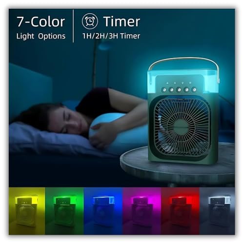 Image of Lapras 𝟏𝟓-𝐘𝐞𝐚𝐫 𝐋𝐨𝐧𝐠-𝐋𝐢𝐟𝐞 𝐖𝐚𝐫𝐫𝐚𝐧𝐭𝐲, Mini Air Cooler, USB Powered Personal Air Cooler Fan, 3 Fan Speeds, Compact Desktop Cooling Fan for Office, Bedroom, Hostel & Travel