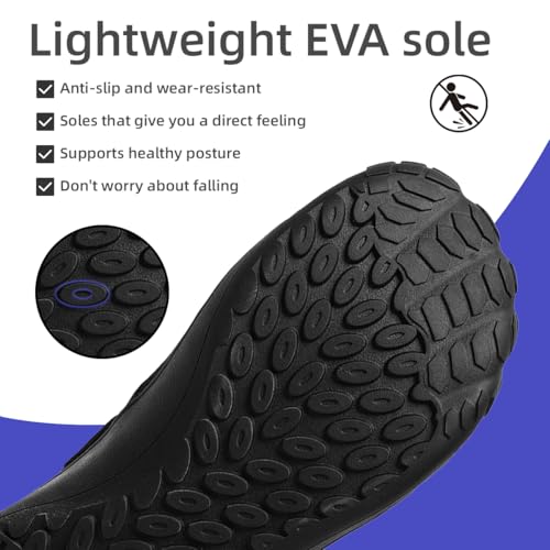 Barefoot Shoes Men Wide Toe Box Running Zero Drop Grounding Non Slip Sports Trail Athletic Footwear Walking Workout Lightweight Outdoor Casual Fashion Sneakers4