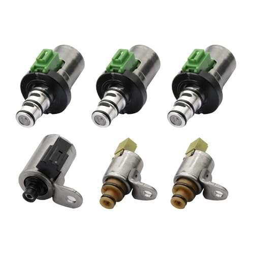 Image of SecosAutoparts 6PCS 4F27E Transmission Solenoid Kit Compatible with Mazda 2 3 5 6 CX-7 MPV 2002-2012 - Fit for 4F27-E 4 Speed Automatic Transmission, Replaces 48420K-R FN4A-EL