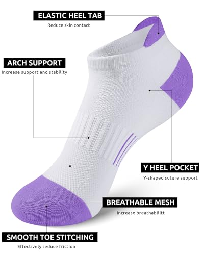 Image of Somaibo 10 Pairs Kids Socks for Boys Girls Low Cut Athletic Ankle Socks Half Cushioned Crew Cotton No Show Socks