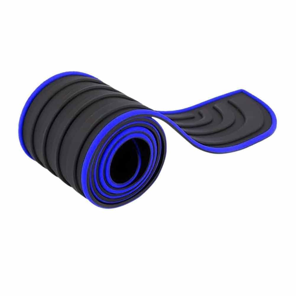 ZXHHXEB Car Rear Bumper Protector Strips,for Lexus NX 200T NX300h 2015-2021 Rubber Anti-scratch Rear Bumper Protector Cover,bumper protector strip Accessories,104cm*9cm-C/Blackblue