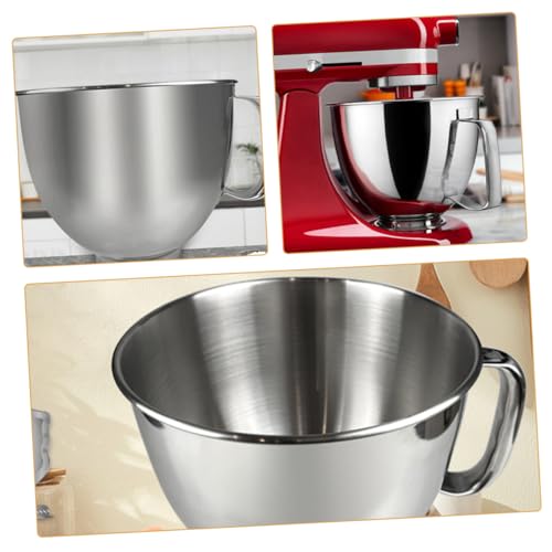 Bol de cuisson en acier inoxydable 4,7 L compatible pour robot pâtissier - 4