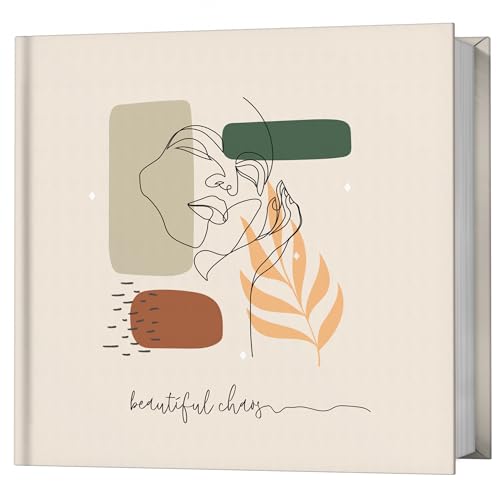 Image of Zaslan Paper - Artist Sketchbook - Square - 120 Gsm - Drawing Sketchbook - 88 Pages /44 Sheets - Hard Bound Drawing Book - Size 21.5 X 21.5 Cm (Face Aura), Acrylic