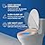 Bidet Toilet Seat - Elongated Smart Toilet Seat with Wireless Remote and Side Knob, Instant Warm Water & Air Dryer, Adjustable Heated Seat, Multiple Nozzle Modes