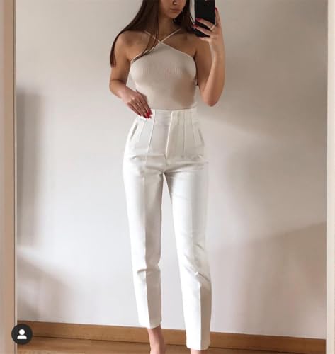 High Waisted Slim Fit Trousers for Women,Womens Wide Leg Pants,Dress Pants for Women,Womens Trousers3