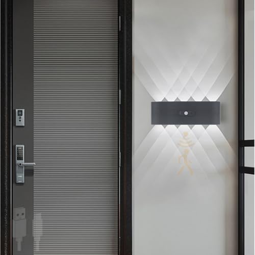 Aplique de pared con sensor de movimiento y batería recargable USB