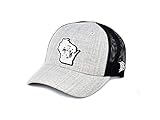 Branded Bills Wisconsin Vintage Rogue Curved Trucker, Heather Grey/Black