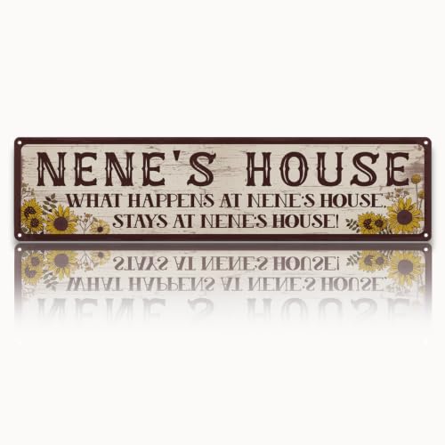 Grandma Wall Decor, Rustic Metal Wall Sign, Mothers Day Gift for Grandma, Vintage Floral Tin Sign, Thank You For Being Such An Important Piece Of My Life, Farmhouse Home Kitchen Decor, 15.7 x 3.9 Inch