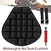 Motorrad Sitzkissen Luft, Druckentlastung, Luftpolster,3D Motorrad Sitzbank Kissen mit Wasser Gefüllt für Cruiser Satte 37,5 x 36 cm