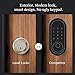 Level Lock+ (Matter) Smart Lock - World's Smallest, Most Advanced Matter-Over-Thread Deadbolt Plus Apple Home Key - Keyless and Remote Access via Apple, Alexa, Google Home, SmartThings (Satin Nickel)