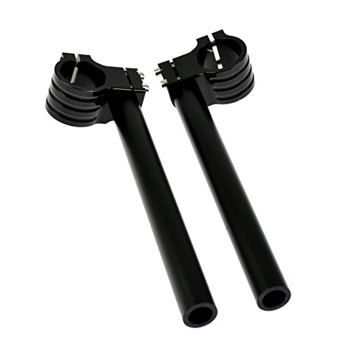 HDBUBALUS Motorcycle 1 Handlebar 39mm CNC Fork Tube Clip on Handle bar Fit for Harley XL Sportster Nightster Iron