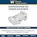 Whirlpool W10873791 Genuine OEM SxS Refrigerator Ice Maker Assembly Replacement Part - Replaces W10760070, W10798411, W10847507, W11130444, and more
