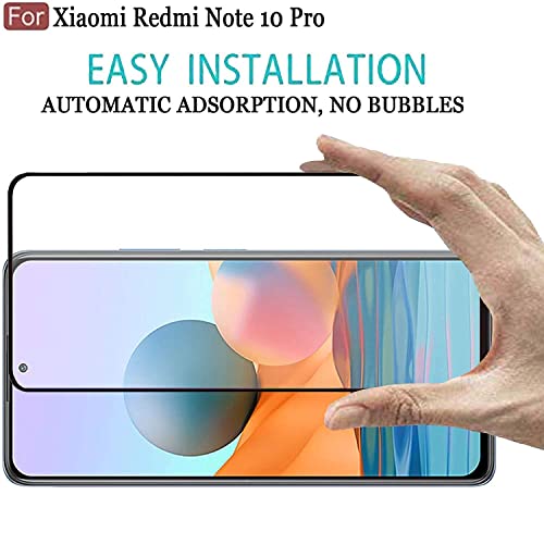 Image of DD SON Tempered Glass Screen Protector Compatible for Xiaomi Redmi Note 10 Pro /Note 10 Pro Max /Note 10 Lite /Poco F3 /Redmi K40 /Redmi K40 Pro with Edge to Edge Coverage and Easy Installation kit