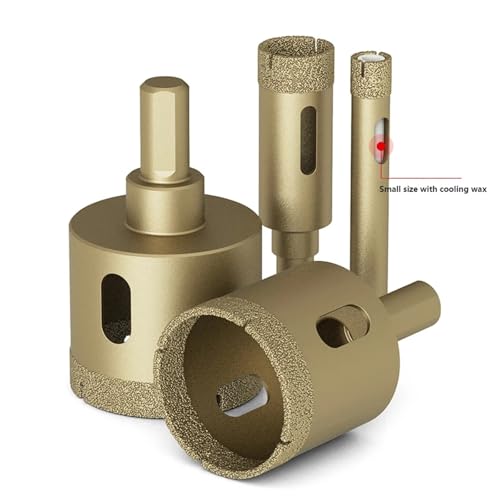 Foret de 35mm pour éviter les éclats sur le marbre et le granit dur