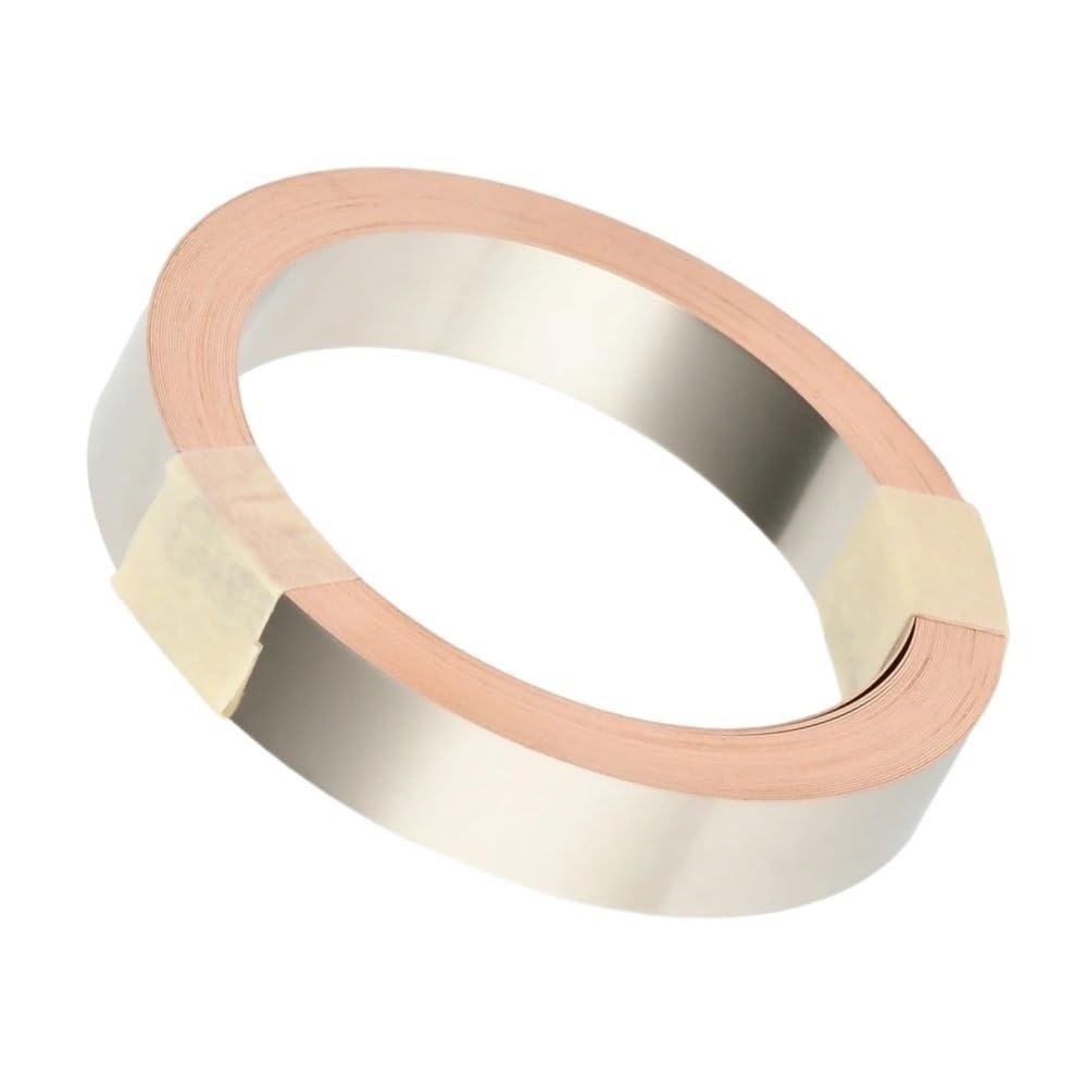 Nickel Strip, Nickel Plated Copper Strip 10mm for Spot Welder Tools 5-10m 0.15-0.2mm(5m*0.2mm)