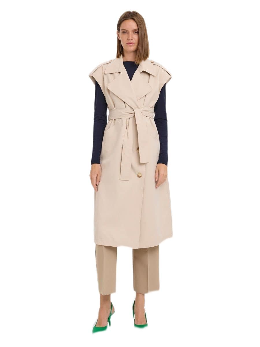 Women's Polyester Blend Knee Length A-Line Coat-image-23
