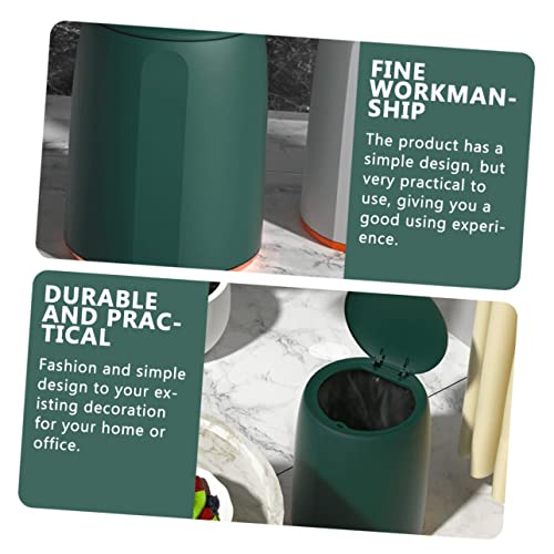 Caneca de basura para cocina con tapa de doble capa miniatura 4