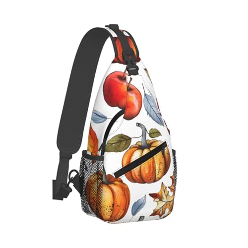 Bolso cruzado deportivo con estampado de otoño unisex miniatura 2