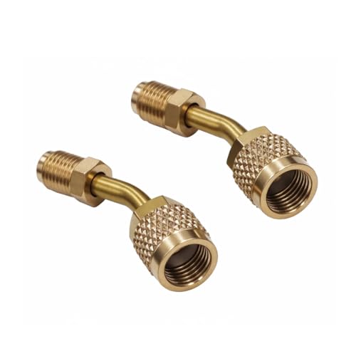 Conectores fluorados 45° R22-R410 1/4 a 5/16 miniatura 3