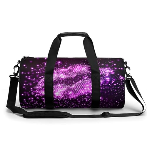 Duffel bag violet brillant : le grand sac de gym résistant 45cm