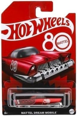 Miniatura 6 de Hot Wheels Mattel Dream Mobile 80th Anniversary Edición Coleccionista Paquete de 6, Coches Fundidos a Presión RetroFuturistas 164, A partir de 3 años