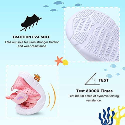 Image of JOINFREE Toddler Boys Girls Water Shoes Breathable Qucik Dry Sport Beach Sandals Lightweight Barefoot Flexible
