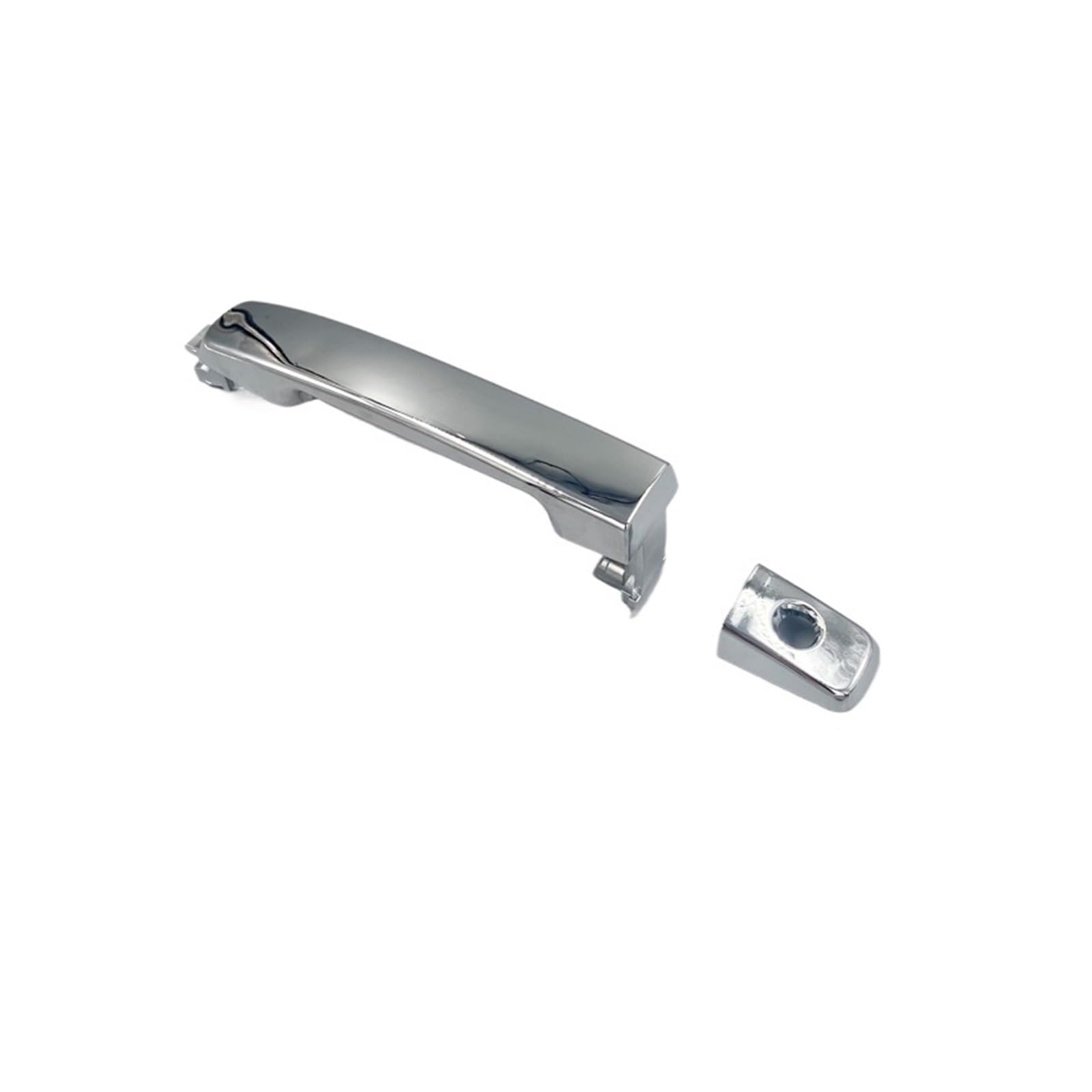 DBCKLS Vehicle Exterior Outer Door Handle for Nissan for Frontier for Navara for D40 2006-2014 for Pathfinder for R51 Front Door Outer Handle Chrome(Handle with no Hole)