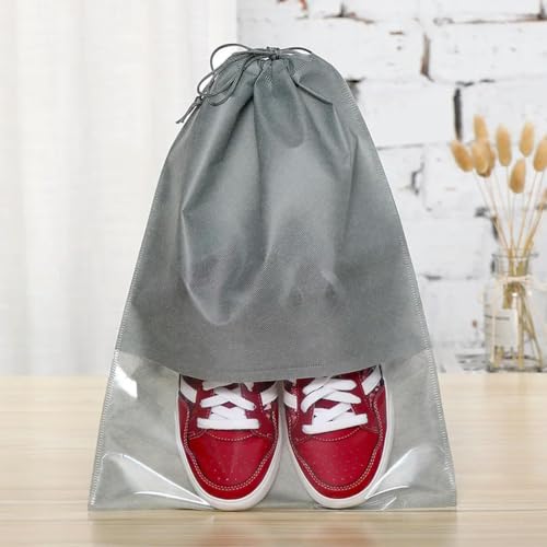 pezzi Sacchetti portaoggetti per scarpe in tessuto non Borsa da viaggio portatile Impermeabile Antipolvere Coulisse Scarpe Abbigliamento Borse appese classificate