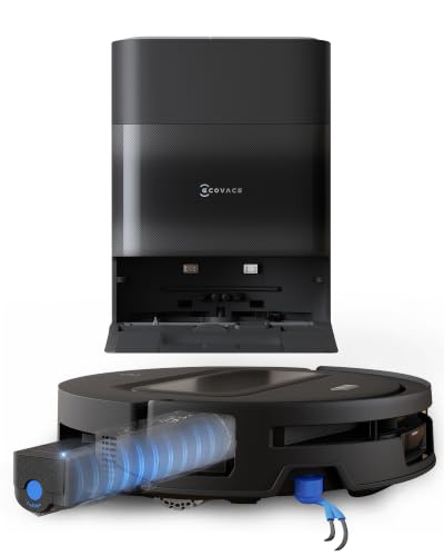 ECOVACS T90 MAX Pro Robot Aspirador y Fregasuelos, Negro, Mejora T50