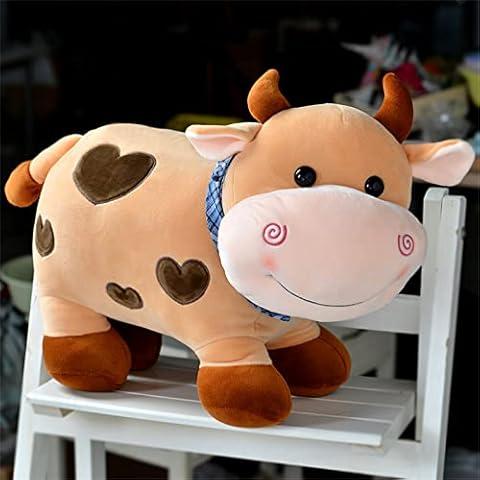 TROYSINC Vaca de Peluche con Bufanda, Regalo Creativo de 28cm Cover