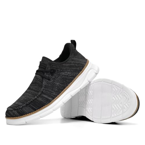 Image of Mens Slip-on Loafers Comfortable Boat Shoes Casual Walking Sneakers Mesh Business Oxfords Work Lightweight Soft Sole