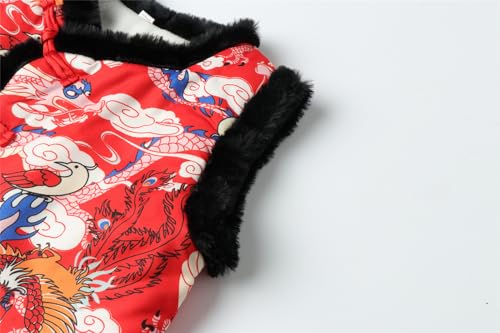 Image of Mud Kingdom Boys Girls Chinese New Year Vest Fleece Lining Sleeveless Outerwear