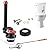 Saillong Universal 2-Inch Toilet Repair Kit, Adjustable High Performance Toilet Tank Flush Valve Replacement Kit with 2-Inch Rubber Flapper, Brass Lever, Bowl Gasket and hardware, Easy to Install