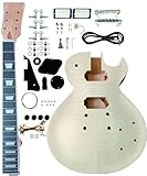 DIY Single Cut Electric Guitar Kits with Mahogany Body and Neck - Rosewood Fingerboard and All Components Included
