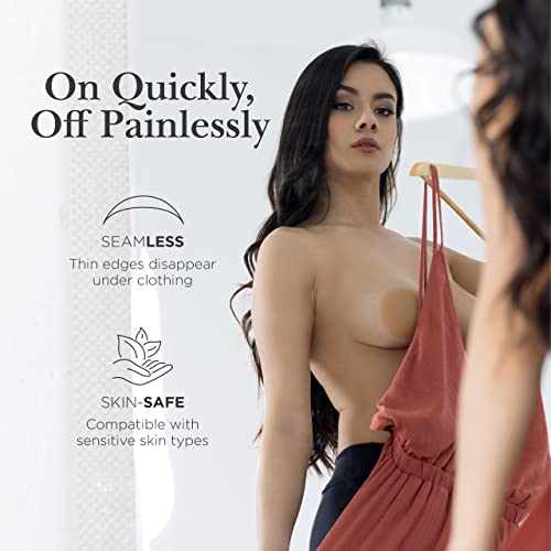 Nippies Skin Extra Thickness Nipple Covers For Women – Adhesive Silicone Bra Pasties, Hazelnut (One Size) #TOP5