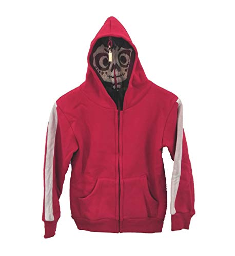 HalloweenCostumeParty Halloween Strange Ghost Hoodie Jacket Sweatshirt Zipper with Mask for Kids (110cm(4T)) Red