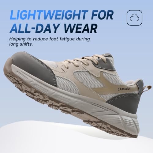Image of Steel Toe Shoes for Men Women Lightweight Work Shoes Men Breathable Safety Shoe