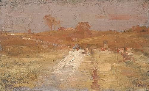Image Sur Toile Arthur Streeton 60x90cm pour raviver un mur blanc sans reflets de lumière