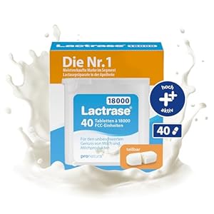 Lactrase 18000 Lactase Tabletten – 40 Stück