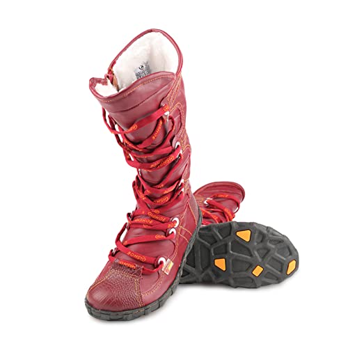 Snake-Embossed Leather and PU Upper Lace Decoration Women's Tall Boot4