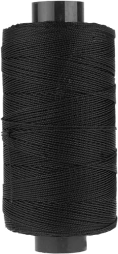 Black Twisted Nylon Line Twine String Cord for Gardening Marking DIY Projects Crafting Masonry,Tarps and Tie-Downs,Twine