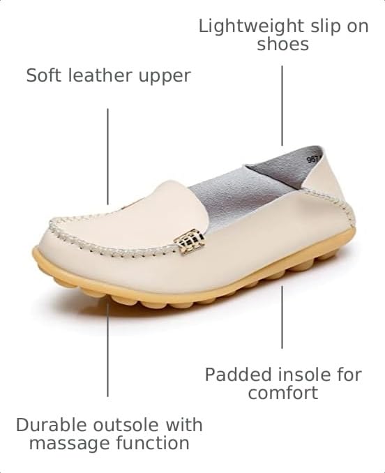 Image of VenusCelia Women's Natural Comfort 2 Walking Flat Loafer