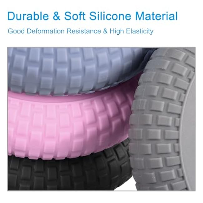 uxcell Hand Grip Strengtheners, 30-40/40-50kg Silicone Grip Strength Training for Stress Relieve & Rock Climbing, 1 Set