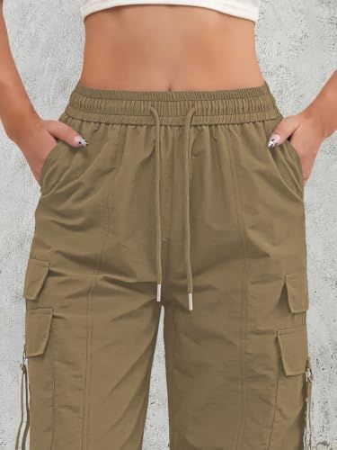 Image of Leriya Fashion Cargo Pants For Woman | Trousers For Womans |High Waist PolyCotton Trouser for Women - Flared Parachute Pants with Side Pockets |Womens Cargo Pant | Track Pant For Womans |Elegant for College & Events (Available in Plus Size)