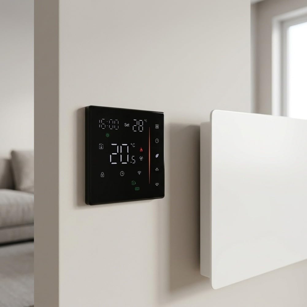 Accesorios programables para el hogar de instalación rápida de pared gris con WiFi (gris, montado en la pared)
